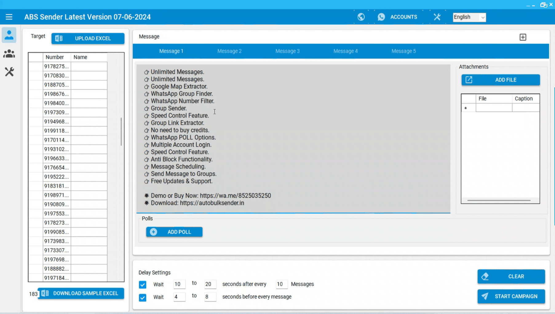 ABS Bulk WhatsApp Software